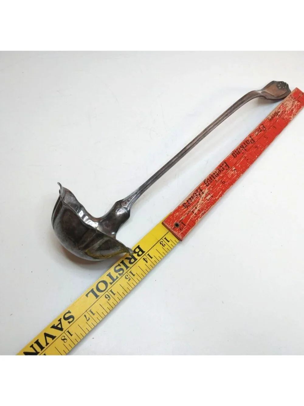 Reed & Barton Silver Plated Punch Ladle Ornate Handle Vintage 16